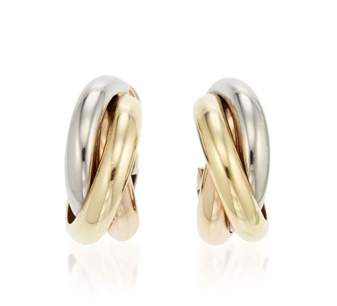 cartier trinity earrings dupe|cartier trinity earrings price.